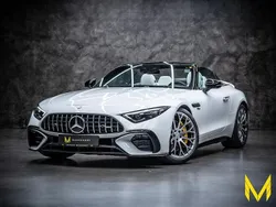 Manufaktur opalithweiß bright Gebraucht 2024 Mercedes SL43 AMG AMG Cabrio | 112.222 € (Etwas zu teuer)
