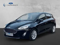 Iridiumschwarz metallic Gebraucht 2018 Ford Fiesta Titanium Kleinwagen | 13.950 € (Fairer Preis)