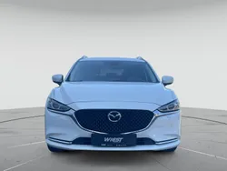 Snowflake white pearl Gebraucht 2021 Mazda 6 Exclusive-Line Kombi | 22.950 € (Fairer Preis)