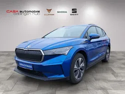 Raceblau metallic met. Gebraucht 2022 Skoda Enyaq iV Loft SUV | 26.790 € (Guter Preis)