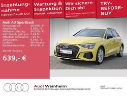 Gelb Gebraucht 2024 Audi A3 Sportback S-Line Kleinwagen | 39.799 € (Etwas zu teuer)
