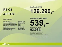 Satellitsilber metallic Gebraucht 2024 Audi RS Q8 Advanced SUV | 125.999 € (Superpreis)