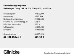Candyweiß Gebraucht 2025 VW Caddy Maxi Life Van / Kleinbus | 39.870 € (Fairer Preis)