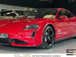 Rot Gebraucht 2024 Porsche Taycan Turbo Limousine | 139.850 € (Superpreis)
