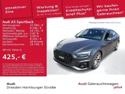 Grau Gebraucht 2023 Audi A5 Sportback S-Line Limousine | 32.990 € (Superpreis)