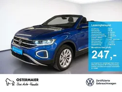 Ravennablau metallic Gebraucht 2024 VW T-Roc Cabriolet Style Cabrio | 24.970 € (Superpreis)