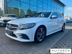 Weiß Gebraucht 2019 Mercedes C220 AMG line Kombi | 18.745 € (Fairer Preis)