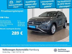 Indiumgrau metallic/schwarz Gebraucht 2024 VW T-Roc Style SUV | 32.390 € (Fairer Preis)