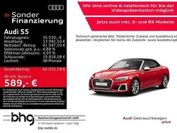 Rot Gebraucht 2023 Audi S5 Cabriolet Comfort Cabrio | 54.930 € (Fairer Preis)