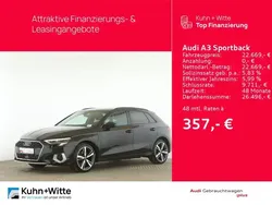 Mythos black metallic Gebraucht 2024 Audi A3 Sportback e-tron S-Line Limousine | 28.824 €