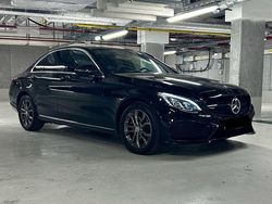 Schwarz Gebraucht 2015 Mercedes C220 AMG line Limousine | 18.490 € (Fairer Preis)