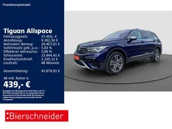 Blau Gebraucht 2022 VW Tiguan Allspace Elegance SUV | 37.450 € (Fairer Preis)