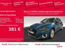 Atollblau metallic Gebraucht 2021 Audi A3 Sportback e-tron Ambiente Limousine | 20.900 € (Superpreis)