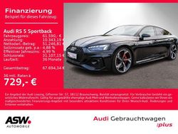 Mythosschwarz metallic Gebraucht 2021 Audi RS5 Sportback Ambiente Limousine | 61.590 € (Fairer Preis)
