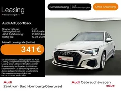 Weiß Gebraucht 2024 Audi A3 Sportback S-Line Limousine | 31.890 € (Superpreis)