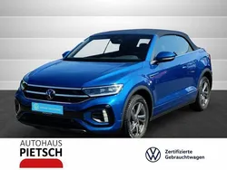 Blau Gebraucht 2024 VW T-Roc Cabriolet R-line Cabrio | 32.490 € (Guter Preis)