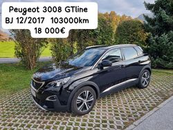 Schwarz Gebraucht 2017 Peugeot 3008 GT-line SUV | 17.500 €