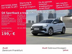 Gletscherweiß metallic Gebraucht 2022 Audi Q4 Sportback e-tron Ambiente SUV | 30.850 € (Fairer Preis)