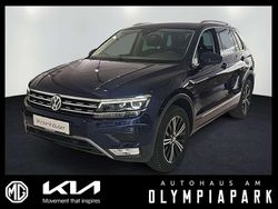 Atlantic blue (metallic) Gebraucht 2016 VW Tiguan Highline SUV | 14.775 € (Superpreis)