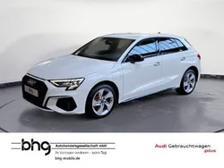 Weiß Gebraucht 2022 Audi A3 Sportback e-tron S-Line Limousine | 27.720 € (Fairer Preis)