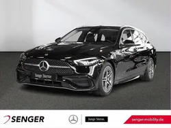 Schwarz Gebraucht 2023 Mercedes C180 AMG line Kombi | 34.980 € (Fairer Preis)