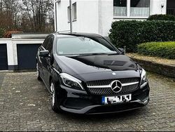 Schwarz Gebraucht 2017 Mercedes A200 AMG line Limousine | 14.300 € (Fairer Preis)