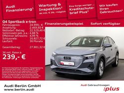 Kieselgrau Gebraucht 2022 Audi Q4 Sportback e-tron Comfort SUV | 24.999 € (Guter Preis)