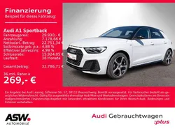 Gletscherweiß metallic Gebraucht 2024 Audi A1 Sportback S-Line Kleinwagen | 27.660 € (Etwas zu teuer)
