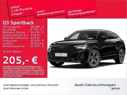 Schwarz Gebraucht 2025 Audi Q3 Sportback S-Line SUV | 48.989 € (Fairer Preis)