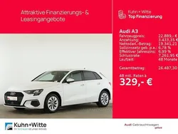 Ibisweiß Gebraucht 2022 Audi A3 Sportback e-tron Sport Limousine | 22.889 € (Fairer Preis)