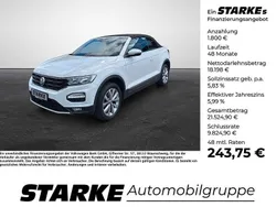 Weiß Gebraucht 2020 VW T-Roc Cabriolet Style Cabrio | 19.998 €
