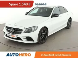 Polarweiss Gebraucht 2021 Mercedes C400 AMG line Limousine | 35.130 € (Superpreis)