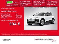 Weiß (2y gletscherweiß metallic) Gebraucht 2025 Audi Q6 e-tron S-Line SUV | 57.881 € (Guter Preis)