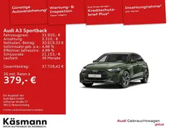 Grün Gebraucht 2025 Audi A3 Sportback S-Line Limousine | 33.930 € (Guter Preis)