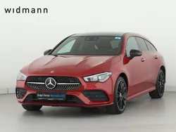 Designo patagonienrot metallic Gebraucht 2021 Mercedes CLA250e Shooting Brake AMG Kombi | 28.850 € (Fairer Preis)