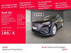 Mythosschwarz metallic Gebraucht 2022 Audi Q4 e-tron Basis SUV | 23.450 € (Guter Preis)