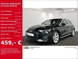 Schwarz Gebraucht 2024 Audi A3 Sportback S-Line Limousine | 34.950 € (Superpreis)