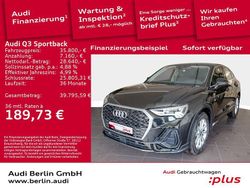 Mythosschwarz metallic Gebraucht 2025 Audi Q3 Sportback Ambiente SUV | 35.800 € (Superpreis)
