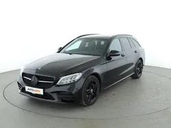 Schwarz Gebraucht 2018 Mercedes C220 AMG line Kombi | 27.390 € (Fairer Preis)