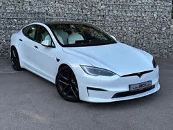 Weiß Gebraucht 2022 Tesla Model S Plaid Limousine | 79.730 € (Etwas zu teuer)