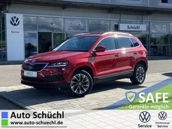 Velvet rot metallic Gebraucht 2021 Skoda Karoq Clever SUV | 21.870 € (Guter Preis)