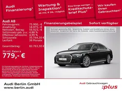 Mythosschwarz metallic Gebraucht 2023 Audi A8 Ambiente Limousine | 75.900 € (Fairer Preis)