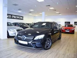 Obsidianschwarz Gebraucht 2018 Mercedes C200 AMG line Kombi | 25.980 € (Fairer Preis)
