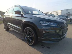 Cerna magic/black magic Gebraucht 2019 Skoda Karoq SportLine SUV | 16.999 € (Etwas zu teuer)