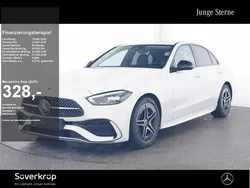 Weiß unilack polarweiß Gebraucht 2024 Mercedes C200 AMG Limousine | 41.420 € (Etwas zu teuer)