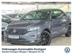 Rauchgrau metallic/schwarz Gebraucht 2022 VW T-Roc Cabriolet R-line Cabrio | 29.430 € (Fairer Preis)
