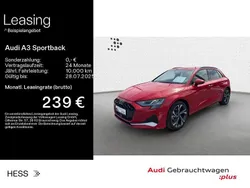 Progressivrot (metallic) Gebraucht 2024 Audi A3 Sportback S-Line Limousine | 33.609 € (Superpreis)