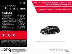 Schwarz Gebraucht 2022 Audi A3 Sportback e-tron S-Line Limousine | 30.330 € (Fairer Preis)