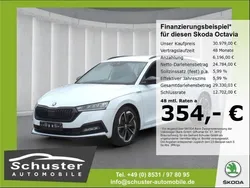 Weiss Gebraucht 2024 Skoda Octavia SportLine Kombi | 30.979 € (Superpreis)
