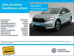 Arctic silber metallic (metallic) Gebraucht 2022 Skoda Enyaq iV Loft SUV | 28.447 € (Guter Preis)